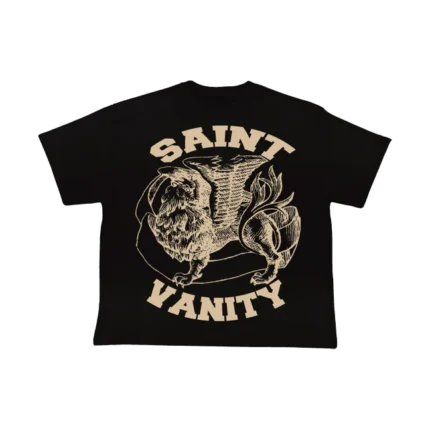 Saint Vanity BLACK & CREAM GRIFFIN TEE