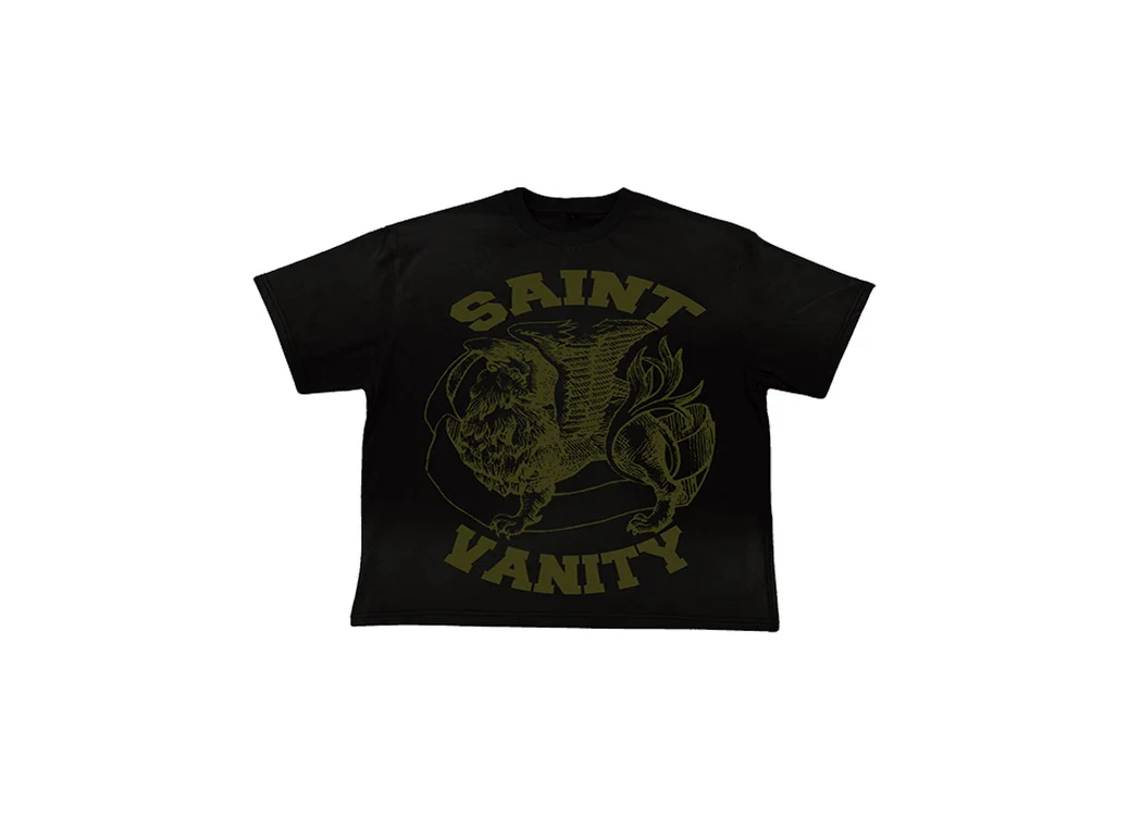 IMG-7523 Saint Vanity BLACK & GREEN GRIFFIN TEE
