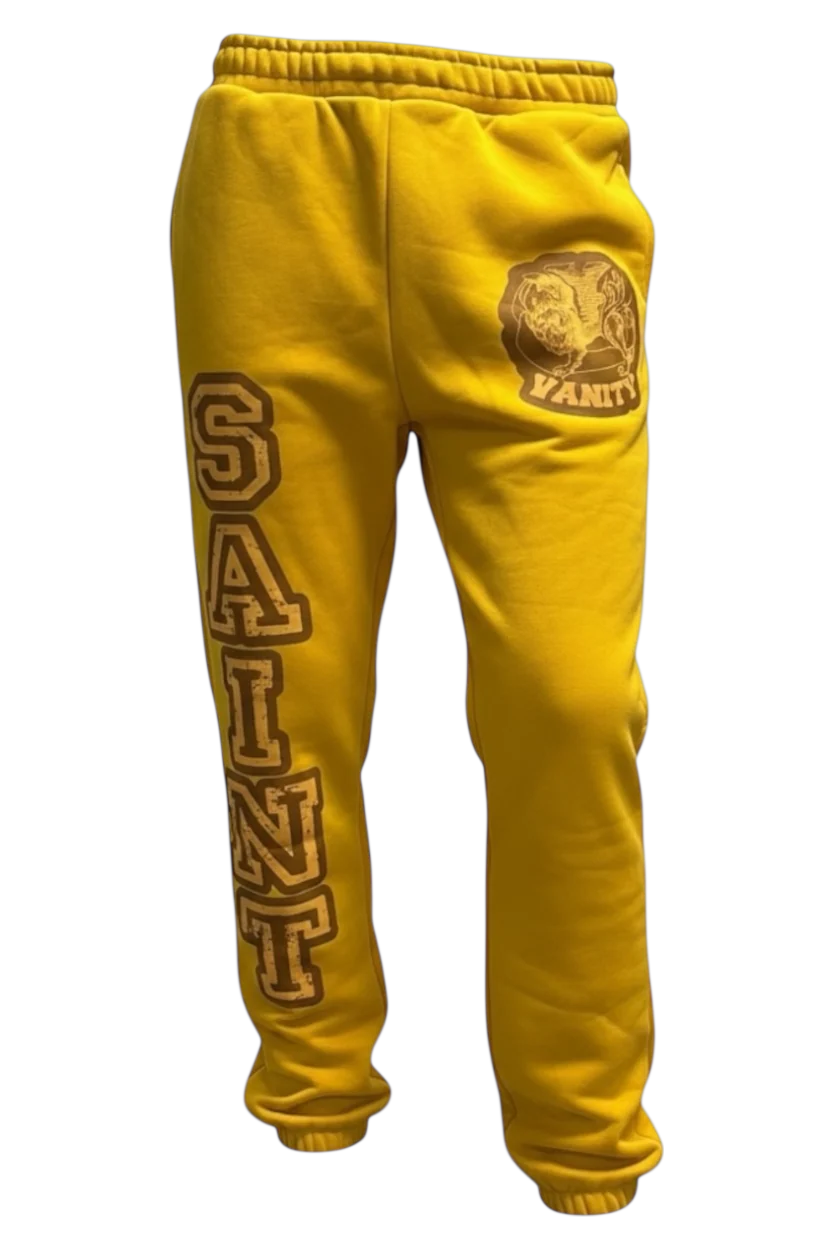 45E15779-EE6C-43A2-A531-5EF4AF65D140 MUSTARD & BROWN VARSITY SWEATS