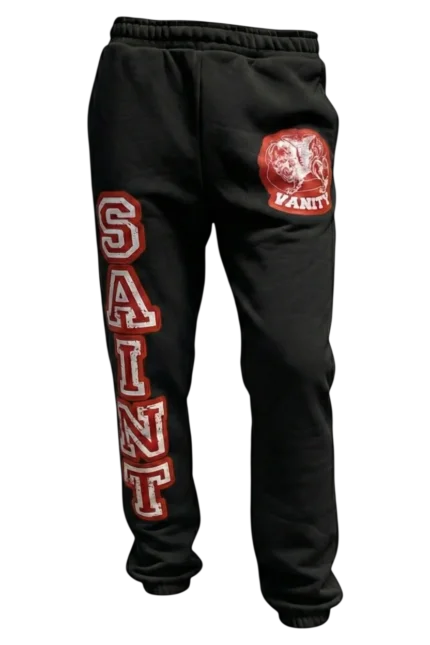BLACK & RED VARSITY SWEATS