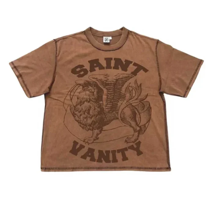 Saint-Vanity-Griffin-Tee-Brown-front_jpg-e1748156488499 Saint Vanity “Griffin” Brown T-Shirt